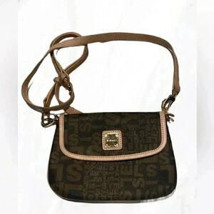 Sisley Baguette all over print leather crossbody day 2 nite shoulder sling bag